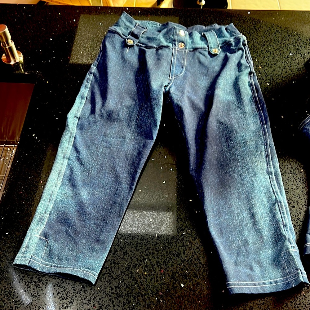 Vintage workout 2 piece denim look